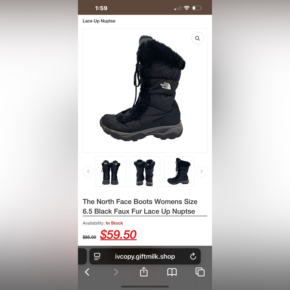 The North Face Black Insulated Boots - Picture 8 of 8